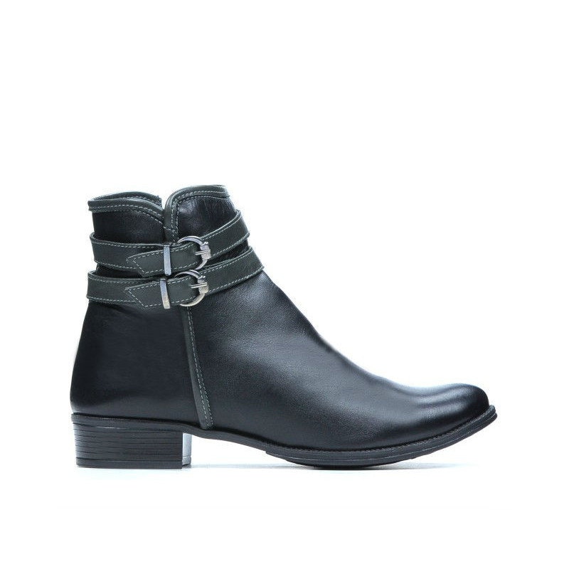 Damskie botki 3262 czarne+szare