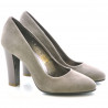 Eleganckie buty damskie 1214 cappuccino antylopa