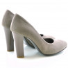 Eleganckie buty damskie 1214 cappuccino antylopa