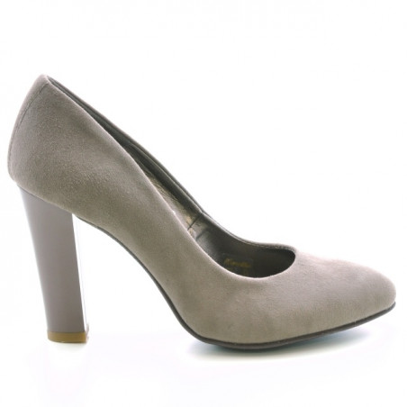 Eleganckie buty damskie 1214 cappuccino antylopa