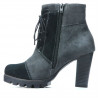 Botki damskie 1135 szare antilopy + czarne