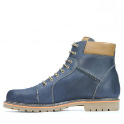 Buty męskie 489 tuxon indygo+brązowy