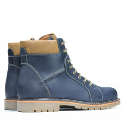 Buty męskie 489 tuxon indygo+brązowy