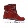 Lakierowane bordowe buty dziecięce 33c