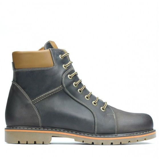 Buty męskie 489 tuxon cafe+brązowy