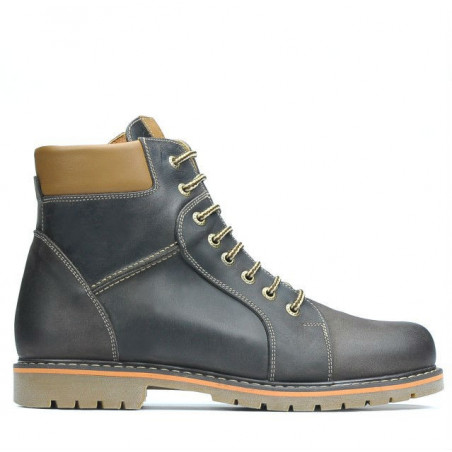Buty męskie 489 tuxon cafe+brązowy