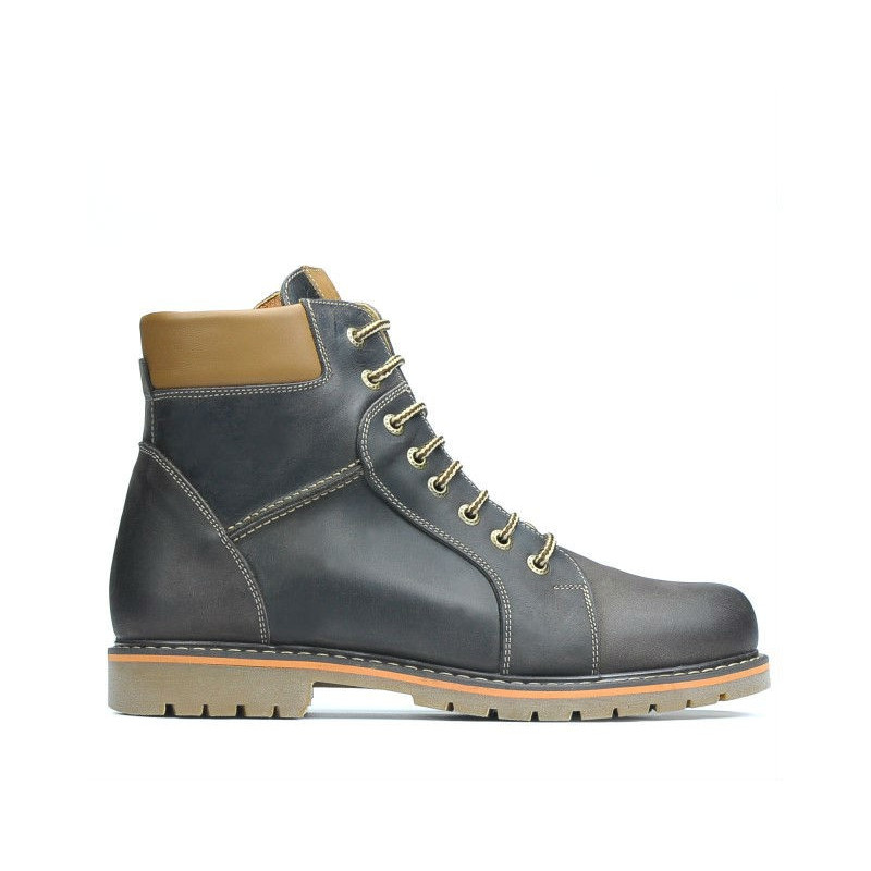 Buty męskie 489 tuxon cafe+brązowy