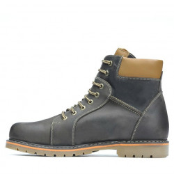 Buty męskie 489 tuxon cafe+brązowy
