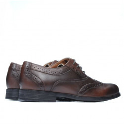 Eleganckie buty młodzieżowe 393 a brązowe