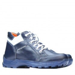 Buty młodzieżowe 436 indygo+białe