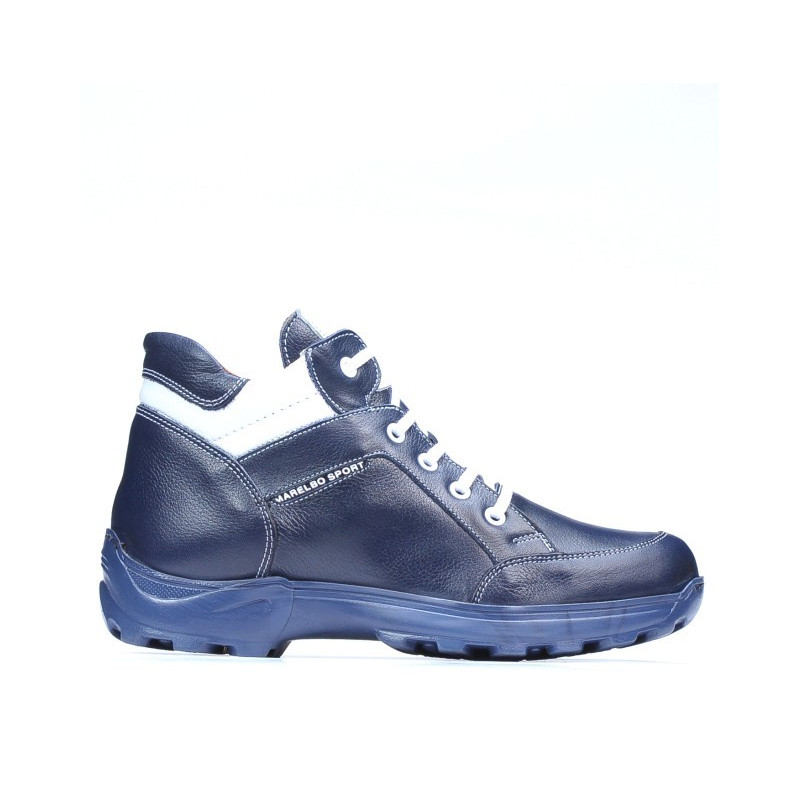 Buty młodzieżowe 436 indygo+białe