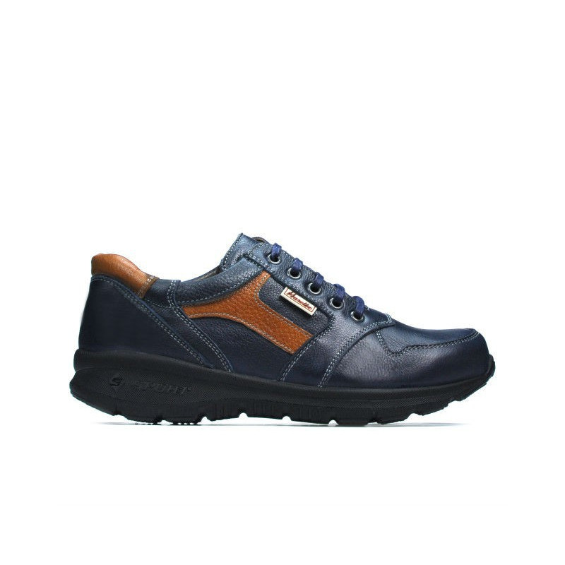 Buty sportowe dla nastolatków 397 indygo+brązowy