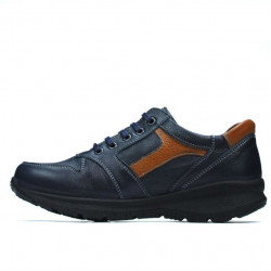 Buty sportowe dla nastolatków 397 indygo+brązowy
