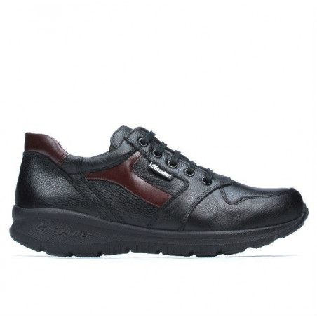 Nastolatki buty sportowe 397 czarne+bordowe