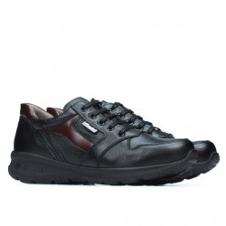 Nastolatki buty sportowe 397 czarne+bordowe