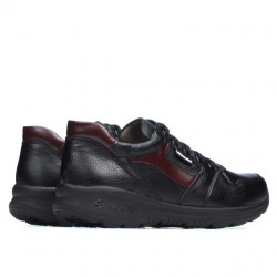 Nastolatki buty sportowe 397 czarne+bordowe