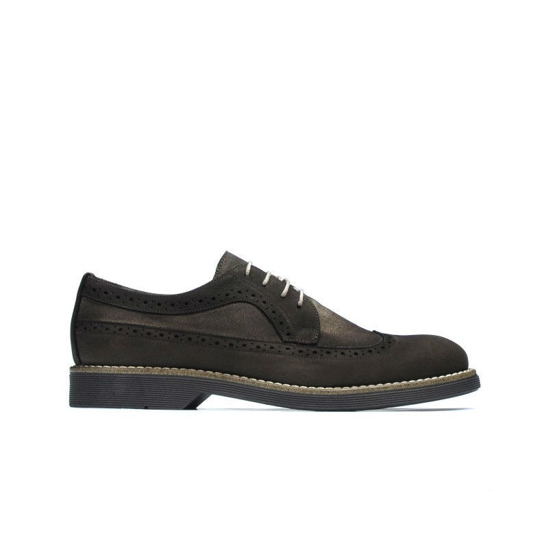 Casualowe buty męskie 829 bufo brązowy kombinowany