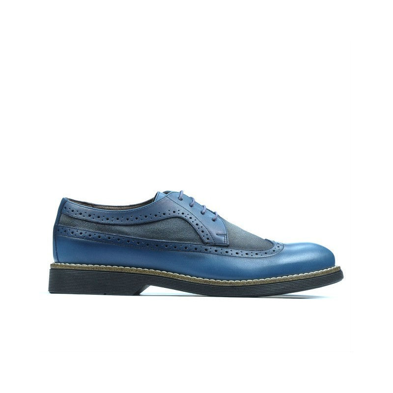 Casualowe buty męskie 829 a indigo kombinowane