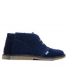 Damskie botki 7100 indigo welur