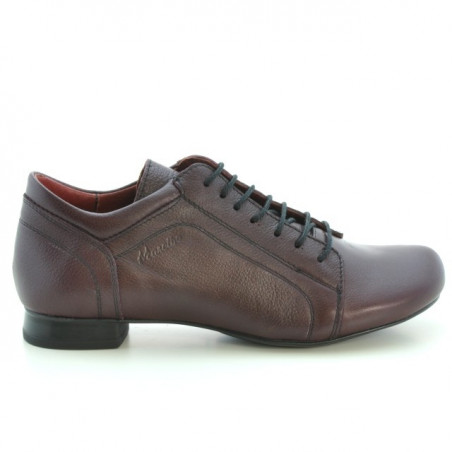 Buty casual damskie 645 bordowe