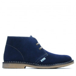 Damskie botki 7100 indigo welur