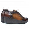 Damskie buty casual 668 brązowy kombinowany