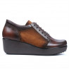 Damskie buty casual 668 brązowy kombinowany