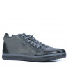 Buty męskie 480 czarne+szare