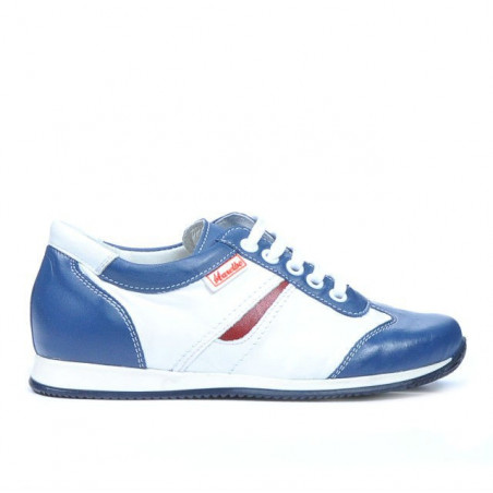 Buty dziecięce 136 indigo+białe