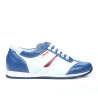 Buty dziecięce 136 indigo+białe