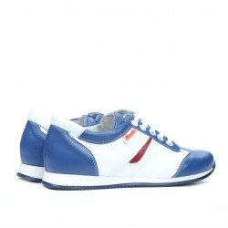 Buty dziecięce 136 indigo+białe