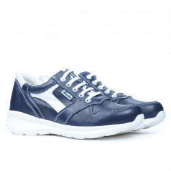 Buty sportowe młodzieżowe 397 indygo+białe