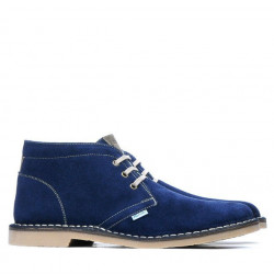 Męskie botki 7300 indigo zamsz