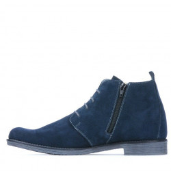 Męskie botki 412 welur indigo