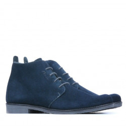 Męskie botki 412 welur indigo