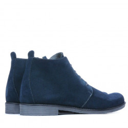 Męskie botki 412 welur indigo