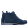Męskie botki 412 welur indigo