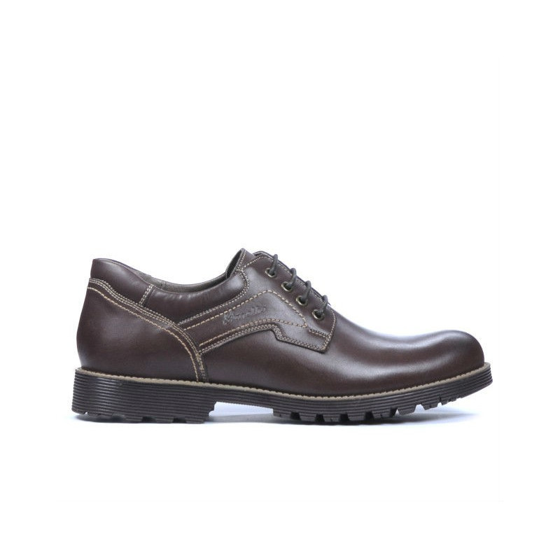 Buty casualowe / eleganckie męskie 805 brązowe