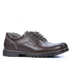 Buty casualowe / eleganckie męskie 805 brązowe