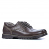 Buty casualowe / eleganckie męskie 805 brązowe