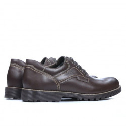 Buty casualowe / eleganckie męskie 805 brązowe