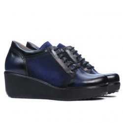 Damskie buty casual 668 indigo kombinowany