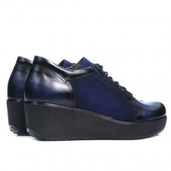 Damskie buty casual 668 indigo kombinowany