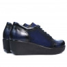 Damskie buty casual 668 indigo kombinowany