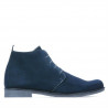 Męskie botki 412 welur indigo