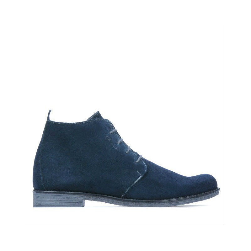 Męskie botki 412 welur indigo