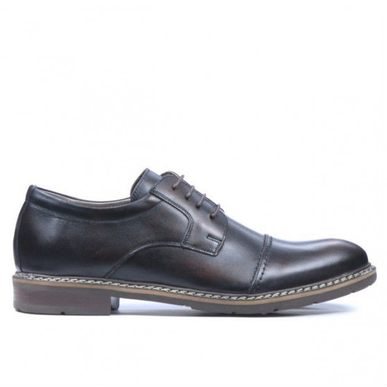 Buty casual / eleganckie męskie 756-1 a brązowy