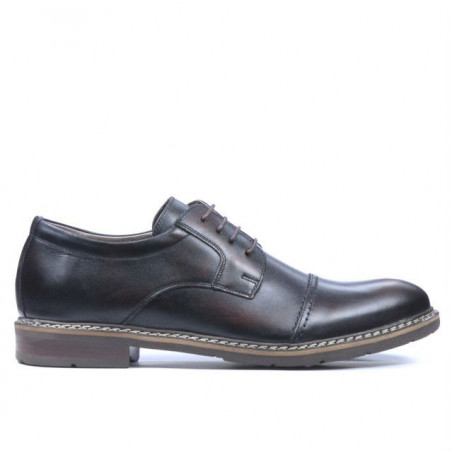 Buty casual / eleganckie męskie 756-1 a brązowy