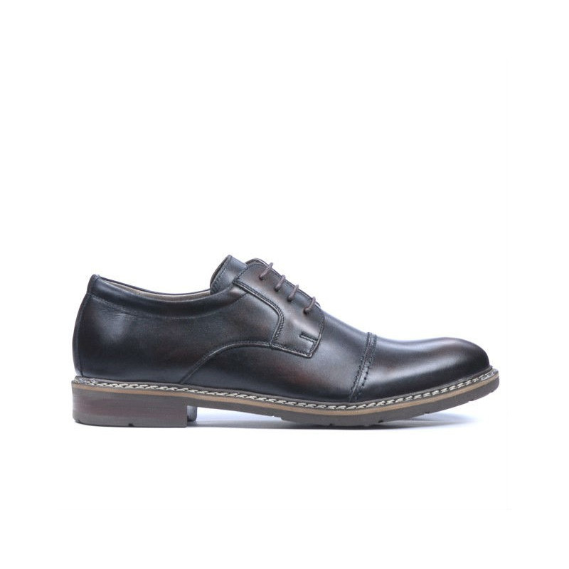 Buty casual / eleganckie męskie 756-1 a brązowy