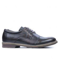 Buty casual / eleganckie męskie 756-1 a brązowy